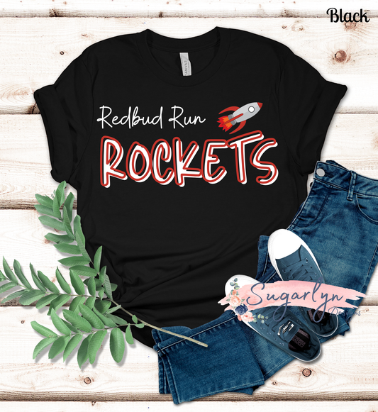 Redbud Run Rockets -- Two Tone Text
