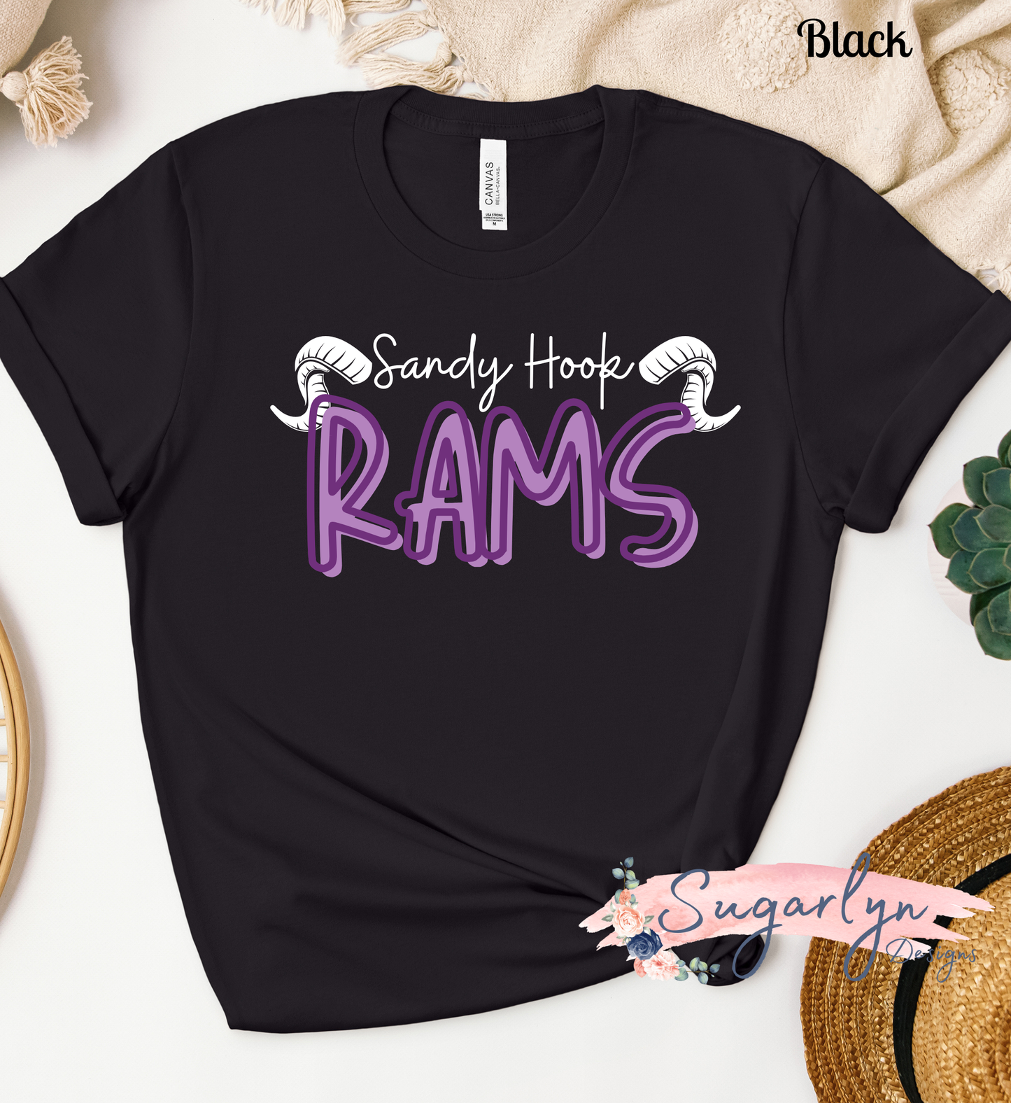Sandy Hook Rams -- Rams Two Tone Text