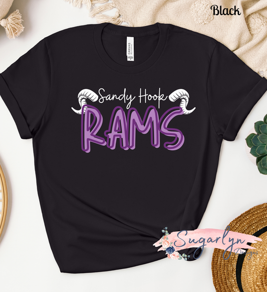 Sandy Hook Rams -- Rams Two Tone Text