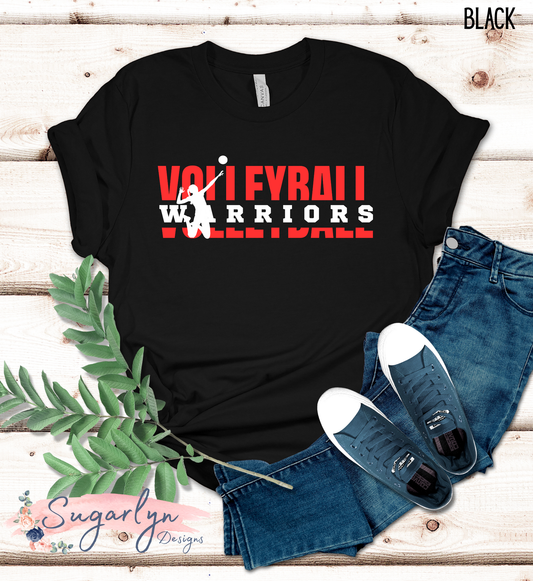 Sherando Warriors -- Warriors Volleyball Split Text