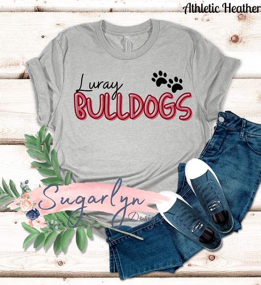 Luray Bulldogs -- Bulldogs Two Tone Text