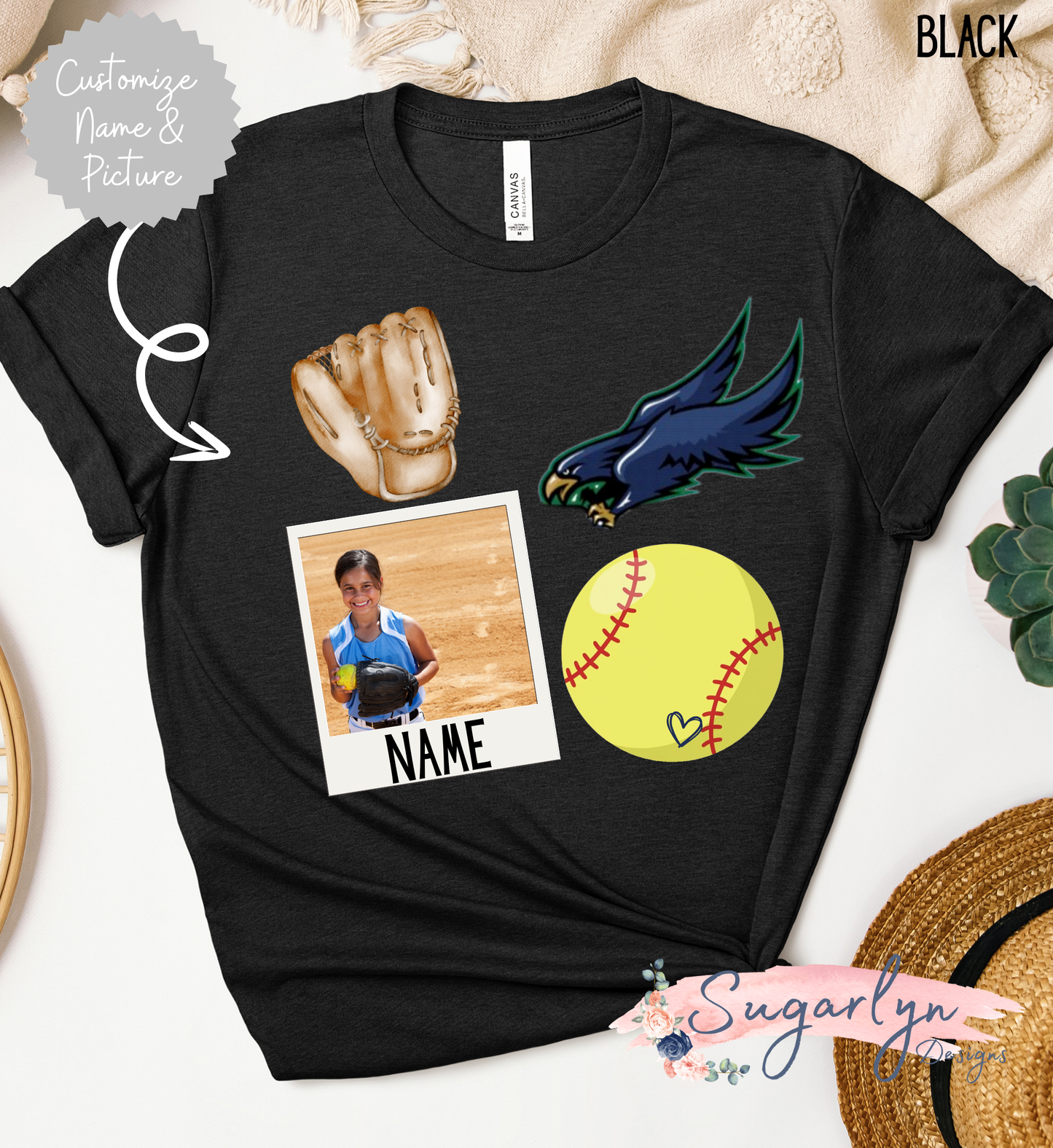 Skyline Hawks Softball -- CUSTOM Name & Picture