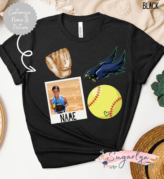 Skyline Hawks Softball -- CUSTOM Name & Picture