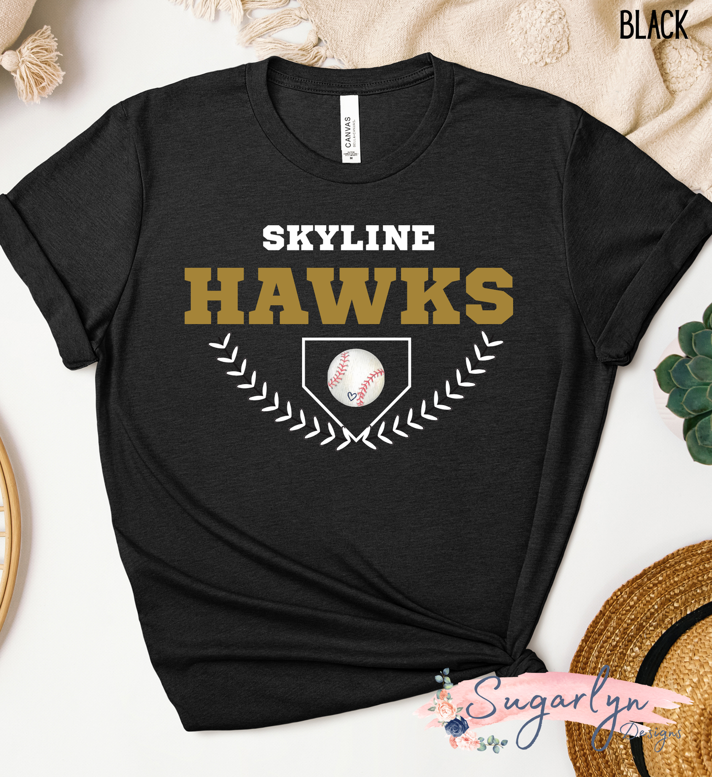 Skyline Hawks Baseball --  Home Plate & Laces