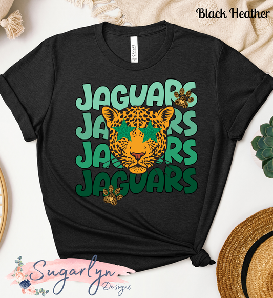Ressie Jeffries Jaguars -- Jaguars Stacked Ombre Text