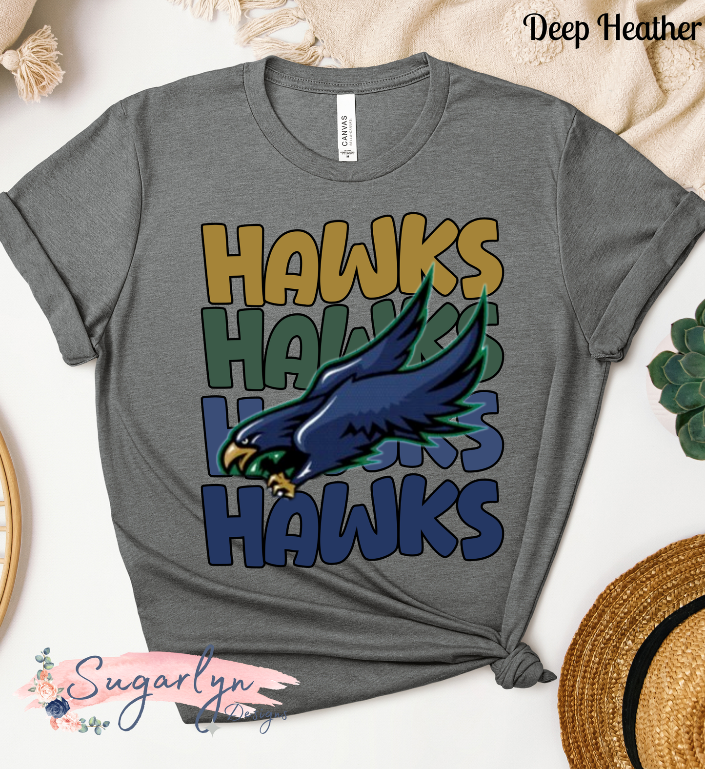 Skyline Hawks -- Retro Stacked