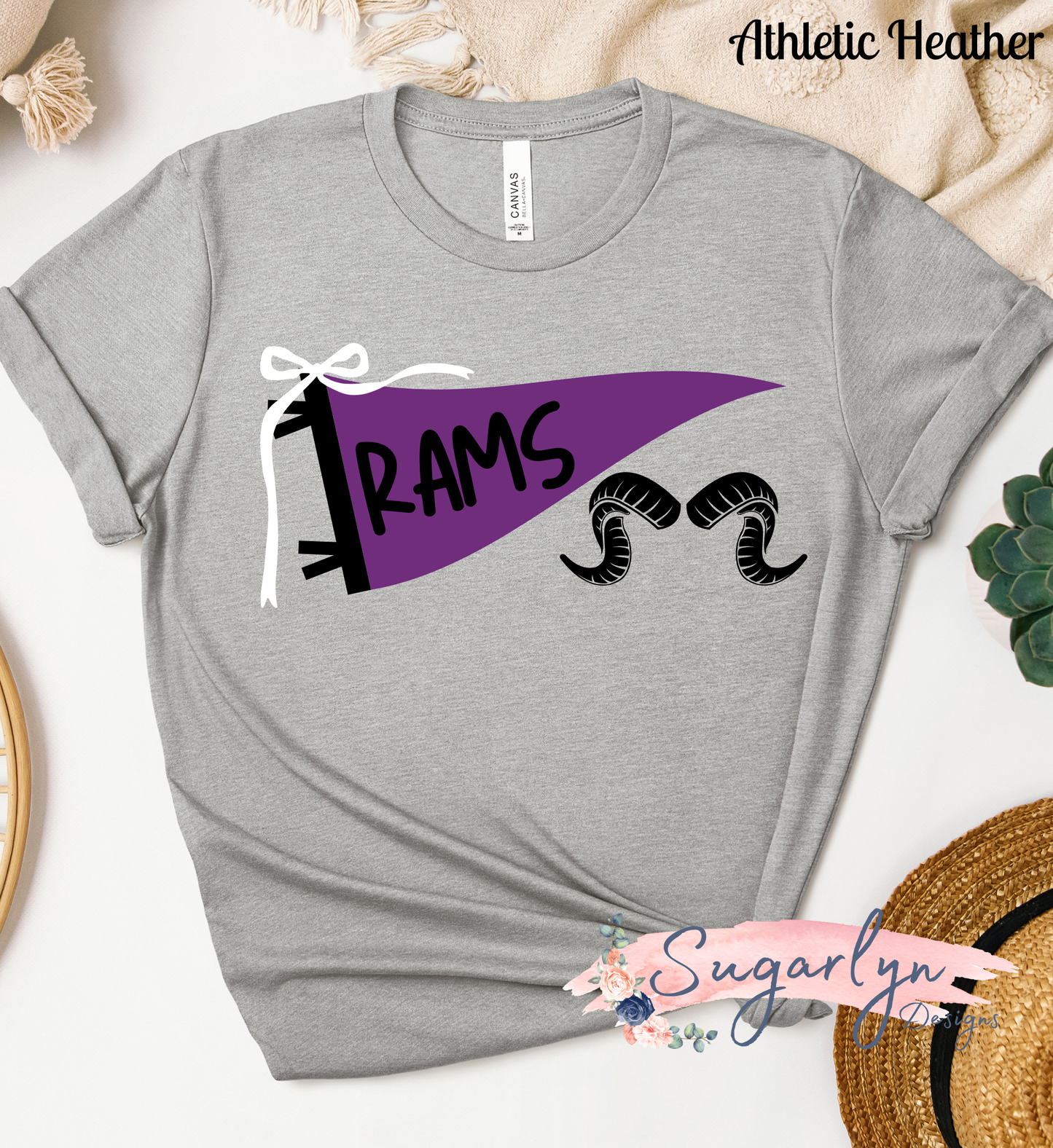 Strasburg Rams -- Rams Flag with Horns
