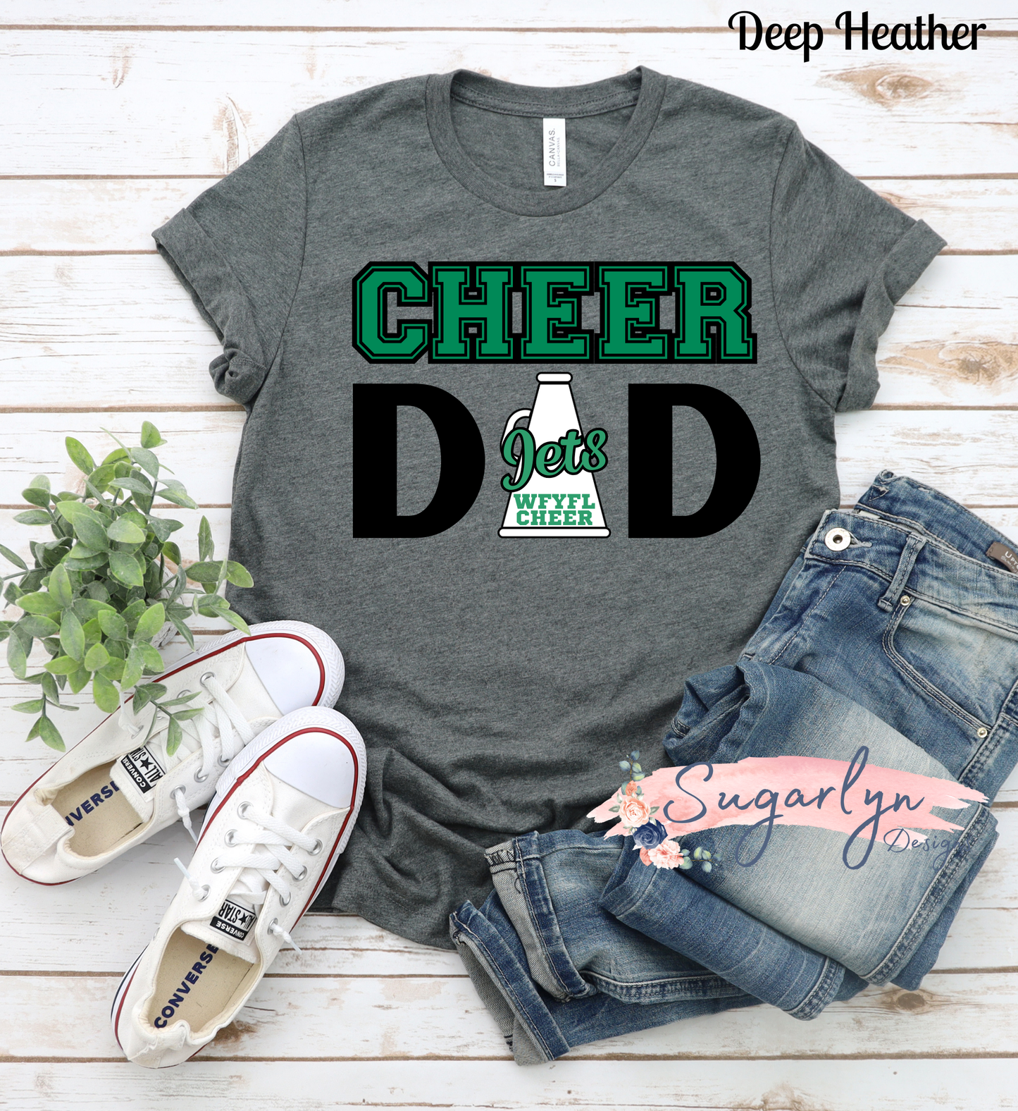 WFYFL Jets Cheer -- Cheer Dad Bold Megaphone