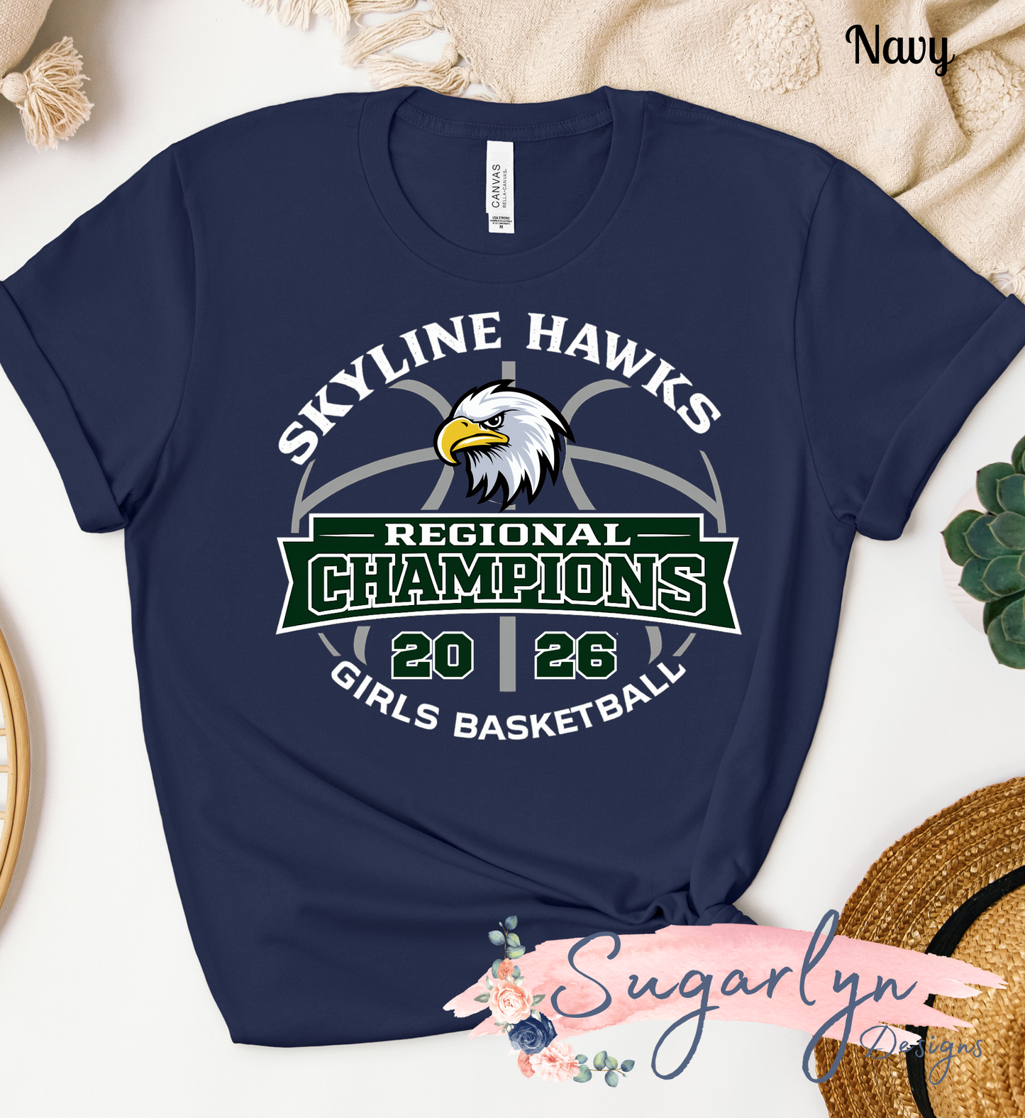 Skyline Hawks Basketball -- Girls Regional Champions Outline