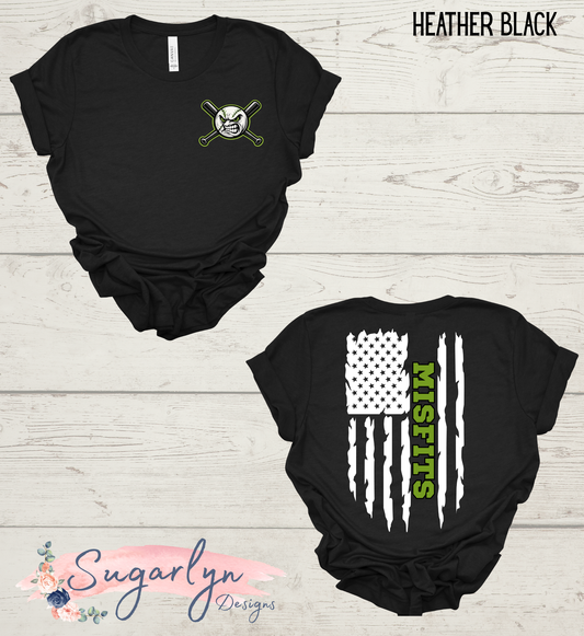 Virginia Misfits -- Distressed American Flag