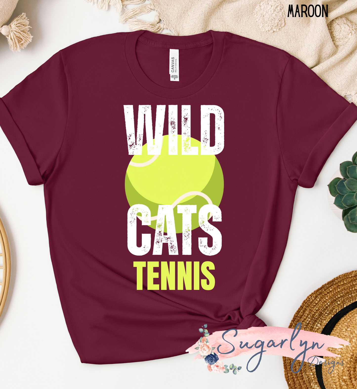 Wildcats Tennis - Distressed