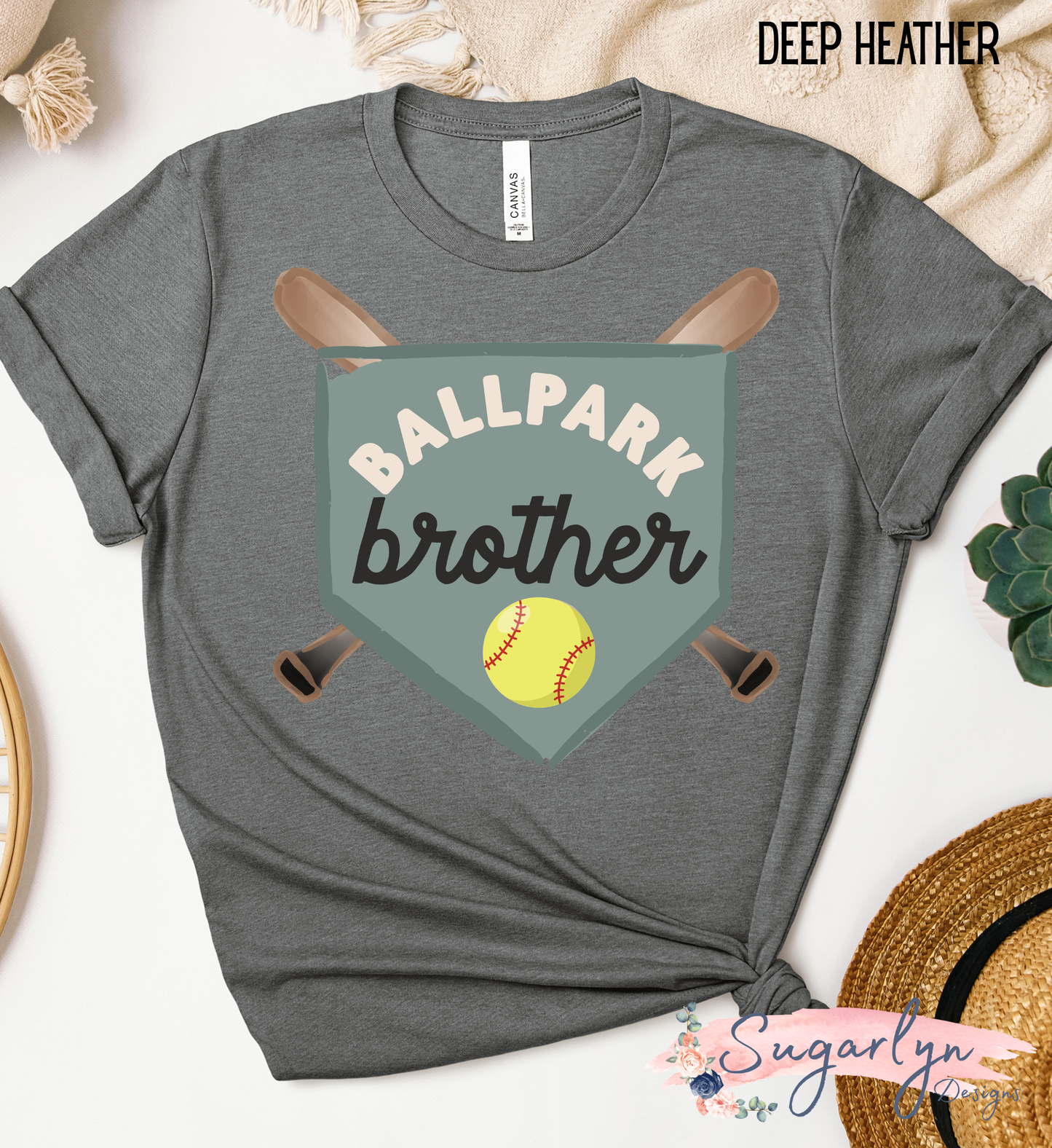 Ballpark Brother Home Plate -- Softball