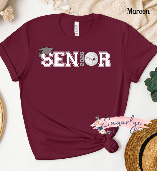 Wildcats Volleyball - Senior, Custom Year