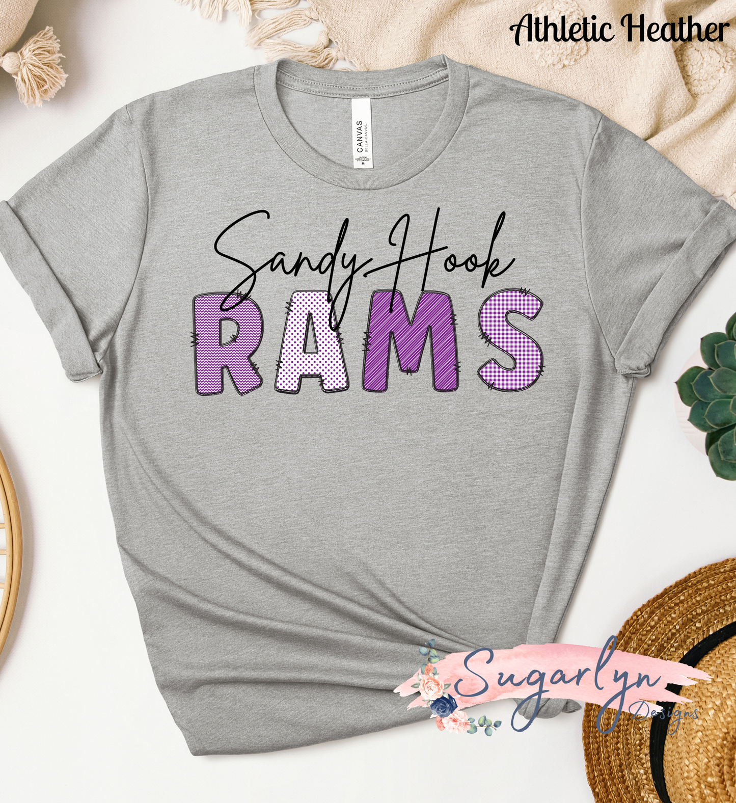 Sandy Hook Rams -- Doodle Letters