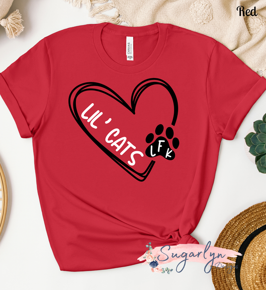 LFK Lil'Cats -- Lil' Cats Heart with Paw Print