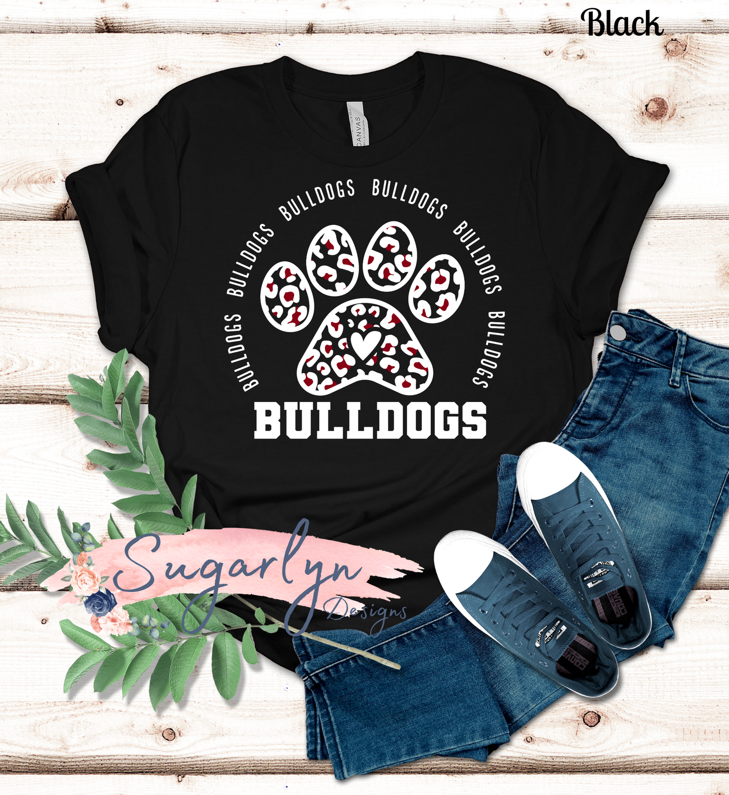 Luray Bulldogs -- Bulldogs Leopard Paw Circle