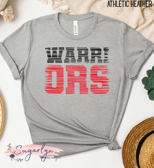 Sherando Warriors -- Distressed Line Art