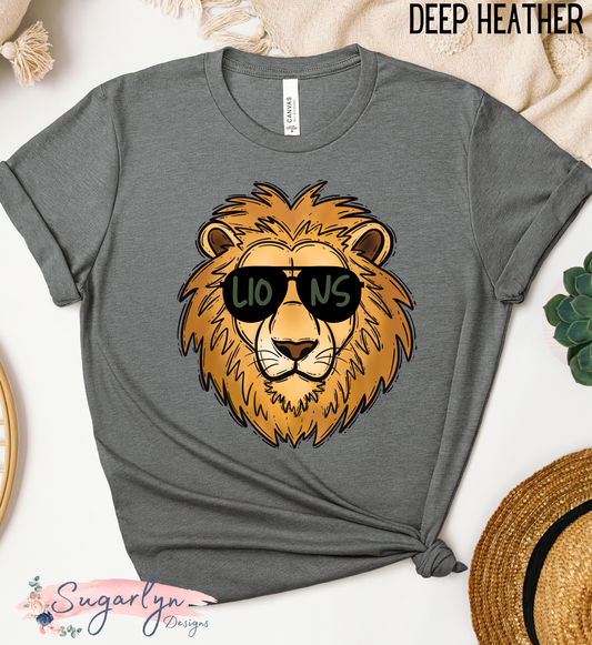 Louisa Lions -- Lion with Sunglasses