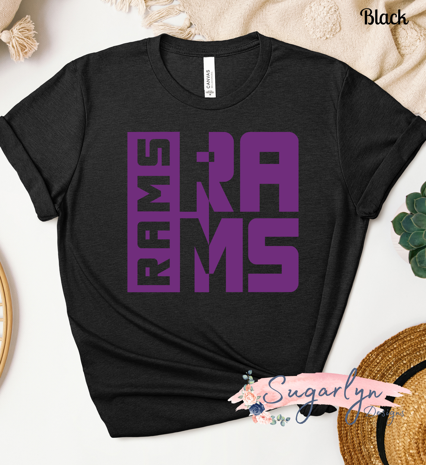 Strasburg Rams -- Rams Block Typography