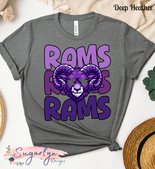 Strasburg Rams -- Rams Retro Stacked