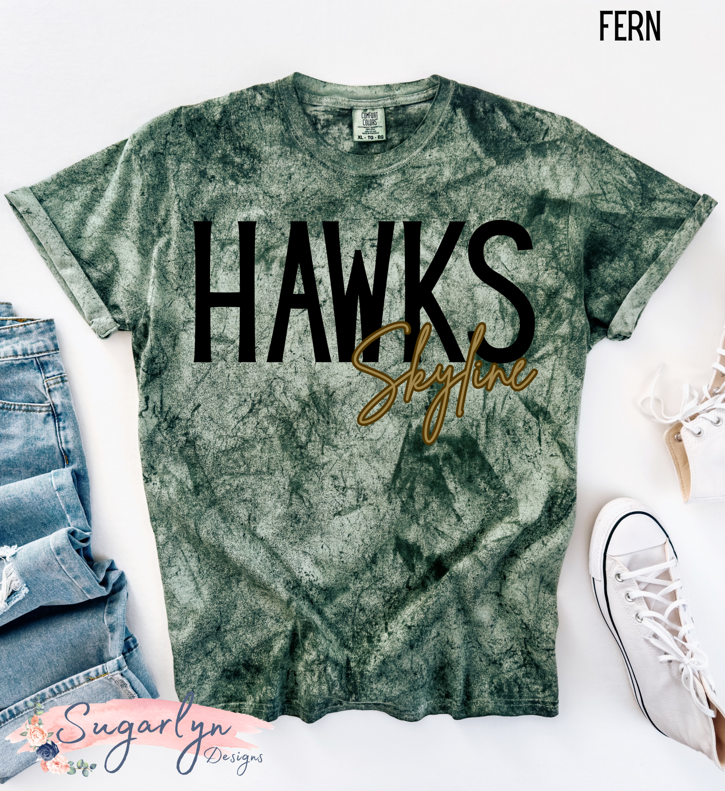 Skyline Hawks -- Color Blast Tee