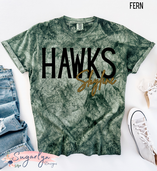 Skyline Hawks -- Color Blast Tee