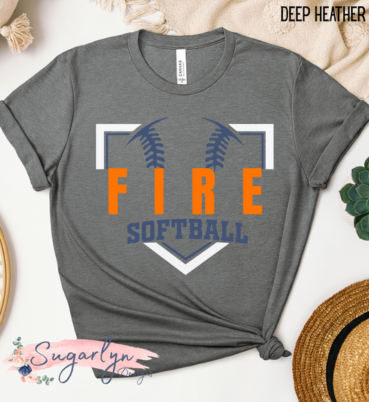 Front Royal Fire -- Fire Softball Split Home Plate