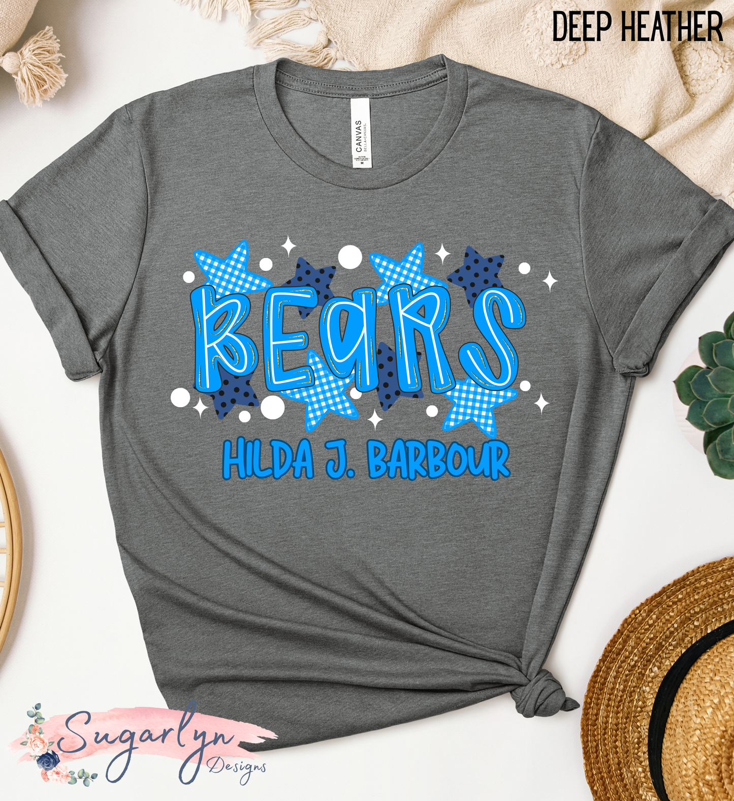 Hilda J Bears -- Neon Letters & Stars