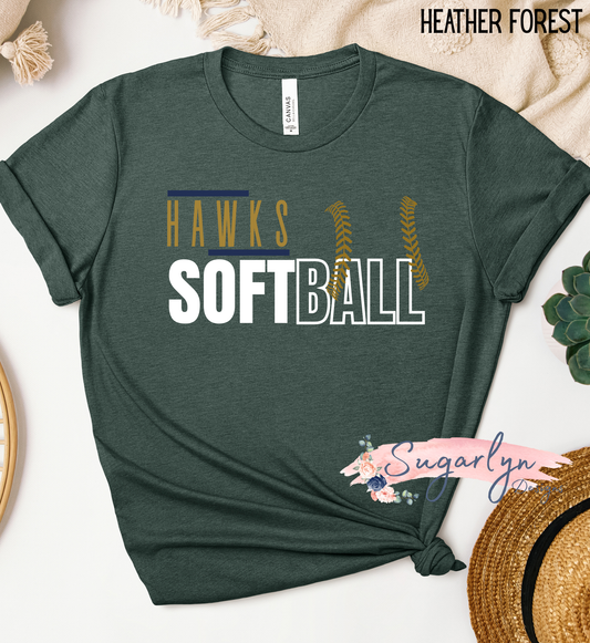 Skyline Hawks Softball -- Simple Laces