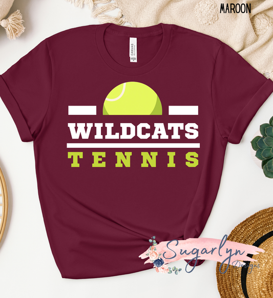 Wildcats Tennis - White Bar