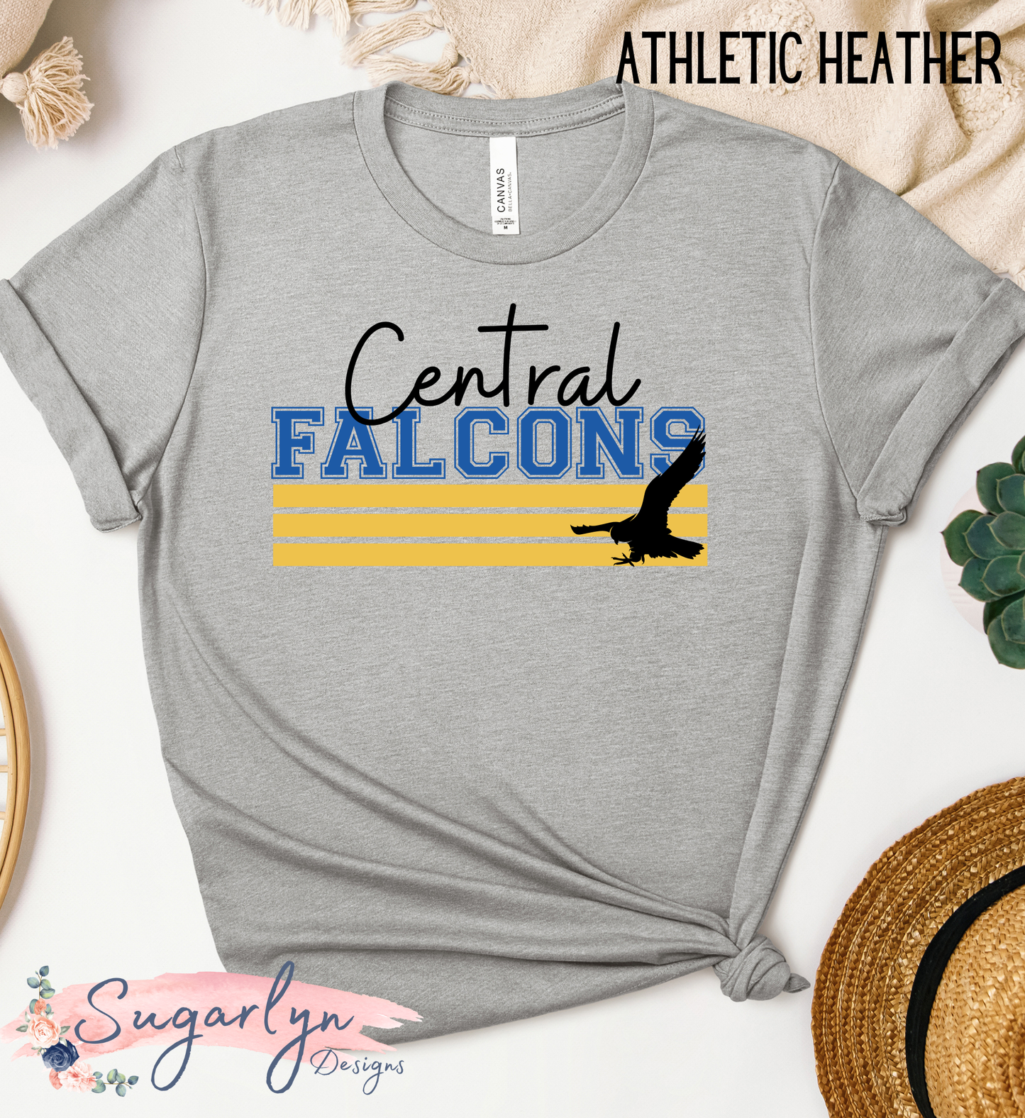 Central Falcons -- Typography Stacked Bars