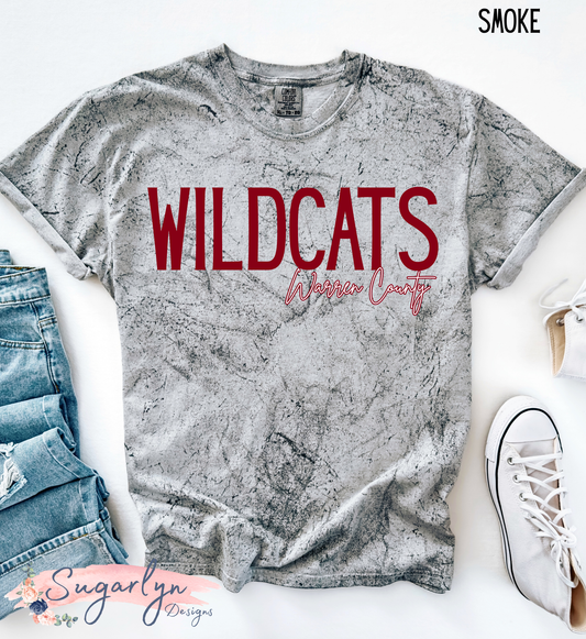 Warren County Wildcats -- Color Blast Tee