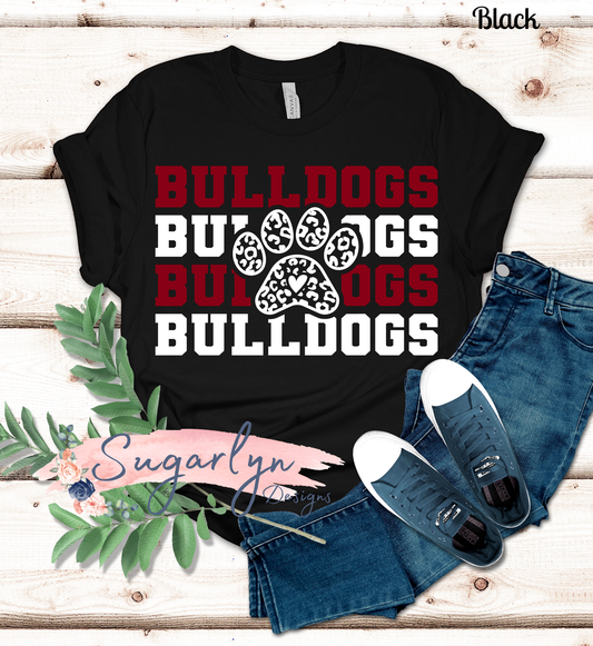 Luray Bulldogs -- Bulldogs Stacked Typography
