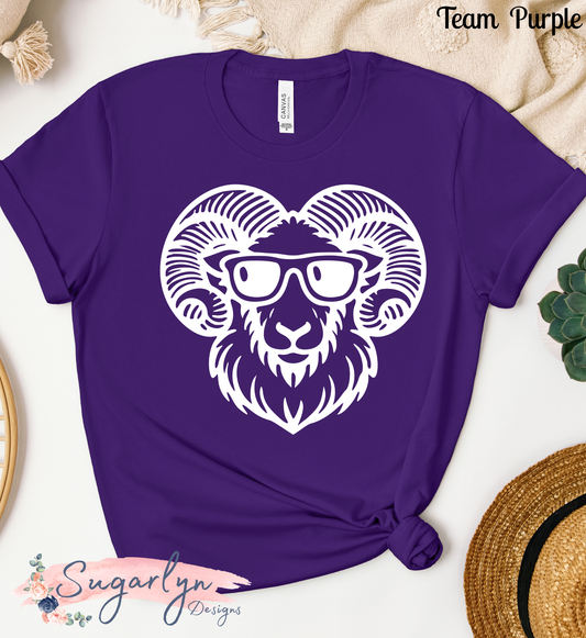 Strasburg Rams -- Ram Head White