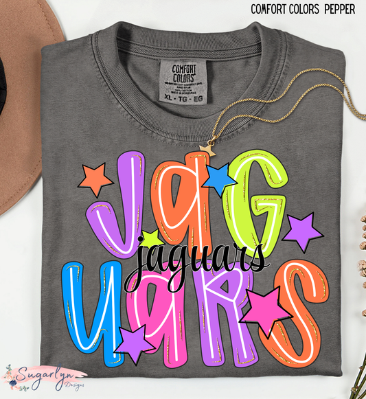 Ressie Jeffries Jaguars -- Neon Letters