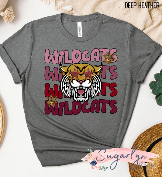 Wildcats Retro Stacked