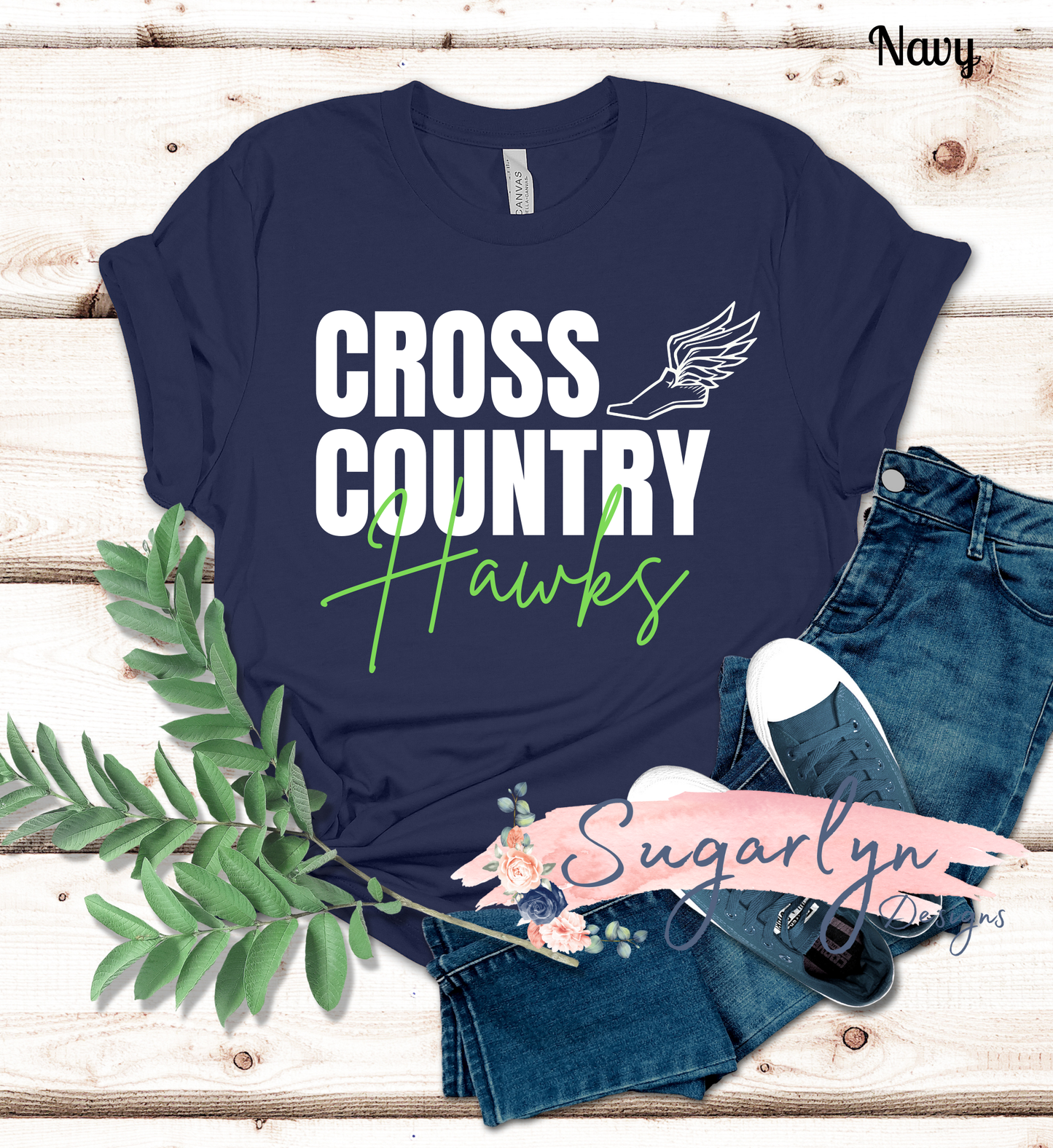 Skyline Hawks Cross Country - Winged Shoe