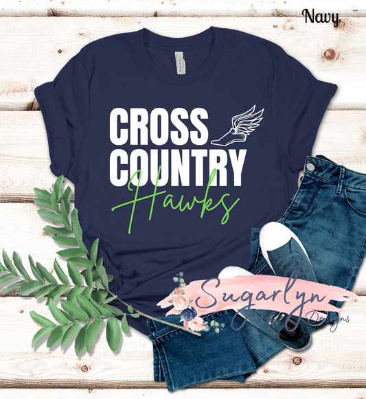 Skyline Hawks Cross Country - Winged Shoe