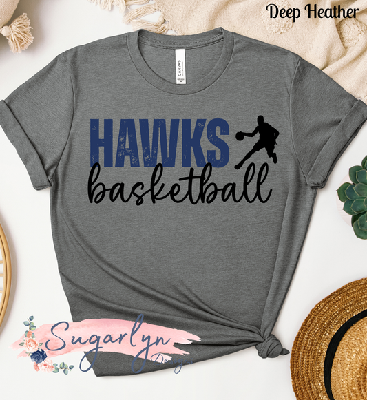 Skyline Hawks Basketball -- Distressed