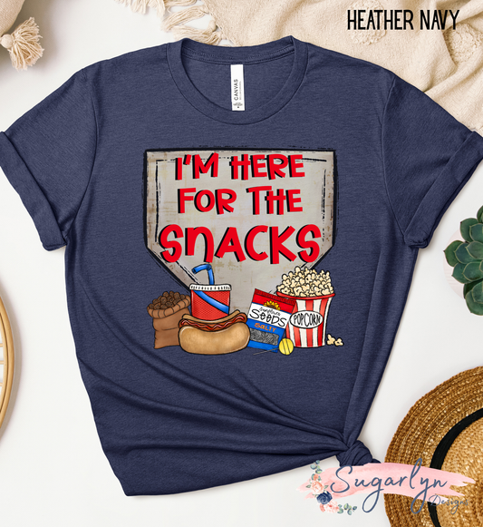 I'm Just Here for the Snacks -- Softball/Baseball