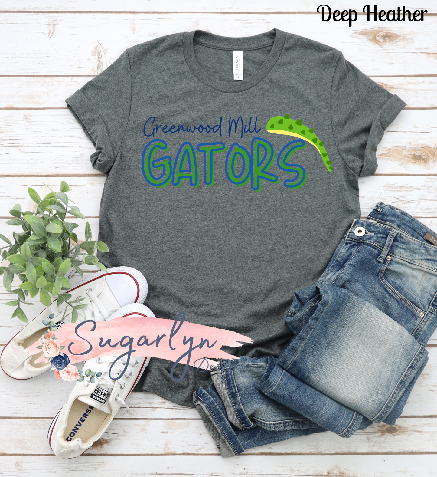 Greenwood Mill Gators --  Gators Two Tone Text