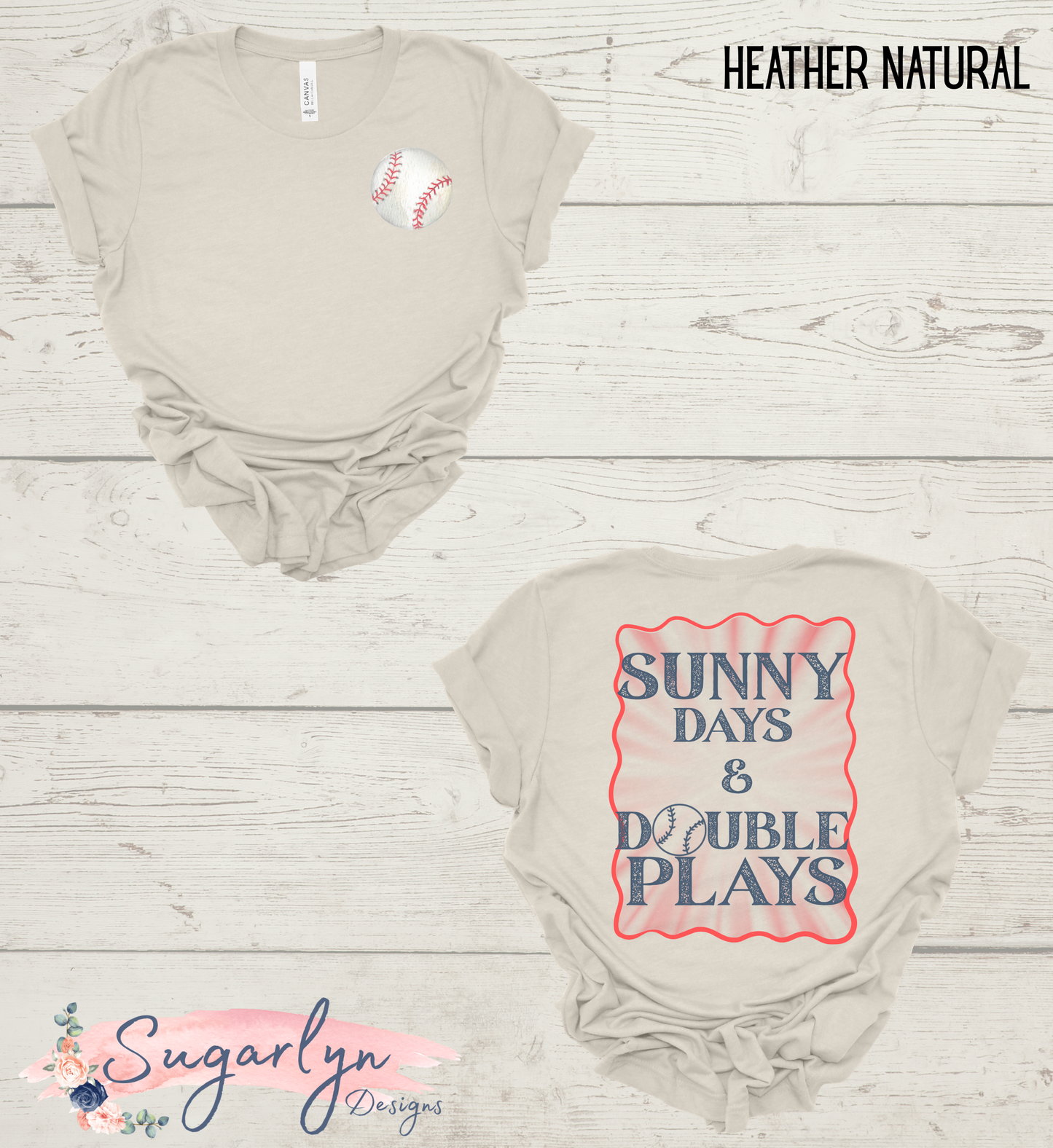 Sunny Days & Double Plays -- Baseball Front/Back (Copy)