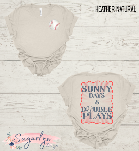 Sunny Days & Double Plays -- Baseball Front/Back (Copy)
