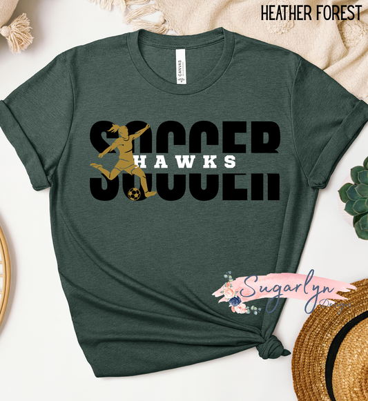 Skyline Hawks Soccer -- Girls Soccer, Split Text