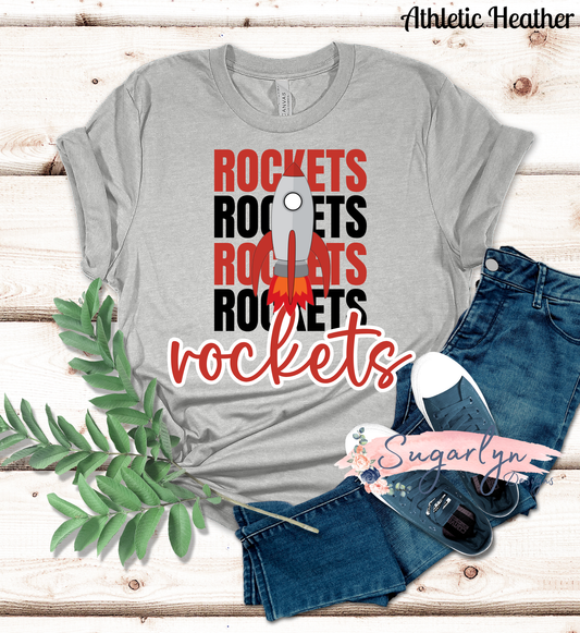 Redbud Run Rockets -- Stacked Rockets