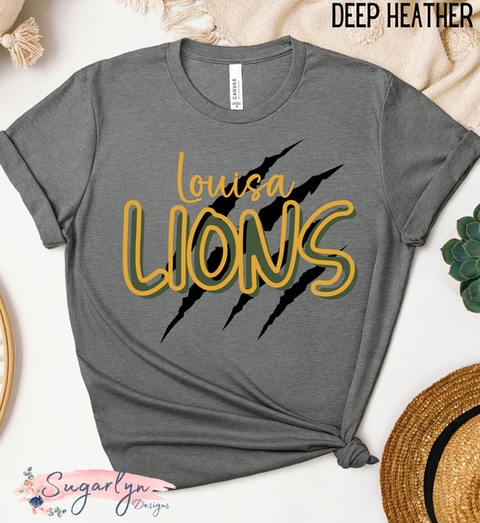 Louisa Lions -- Two Tone Text