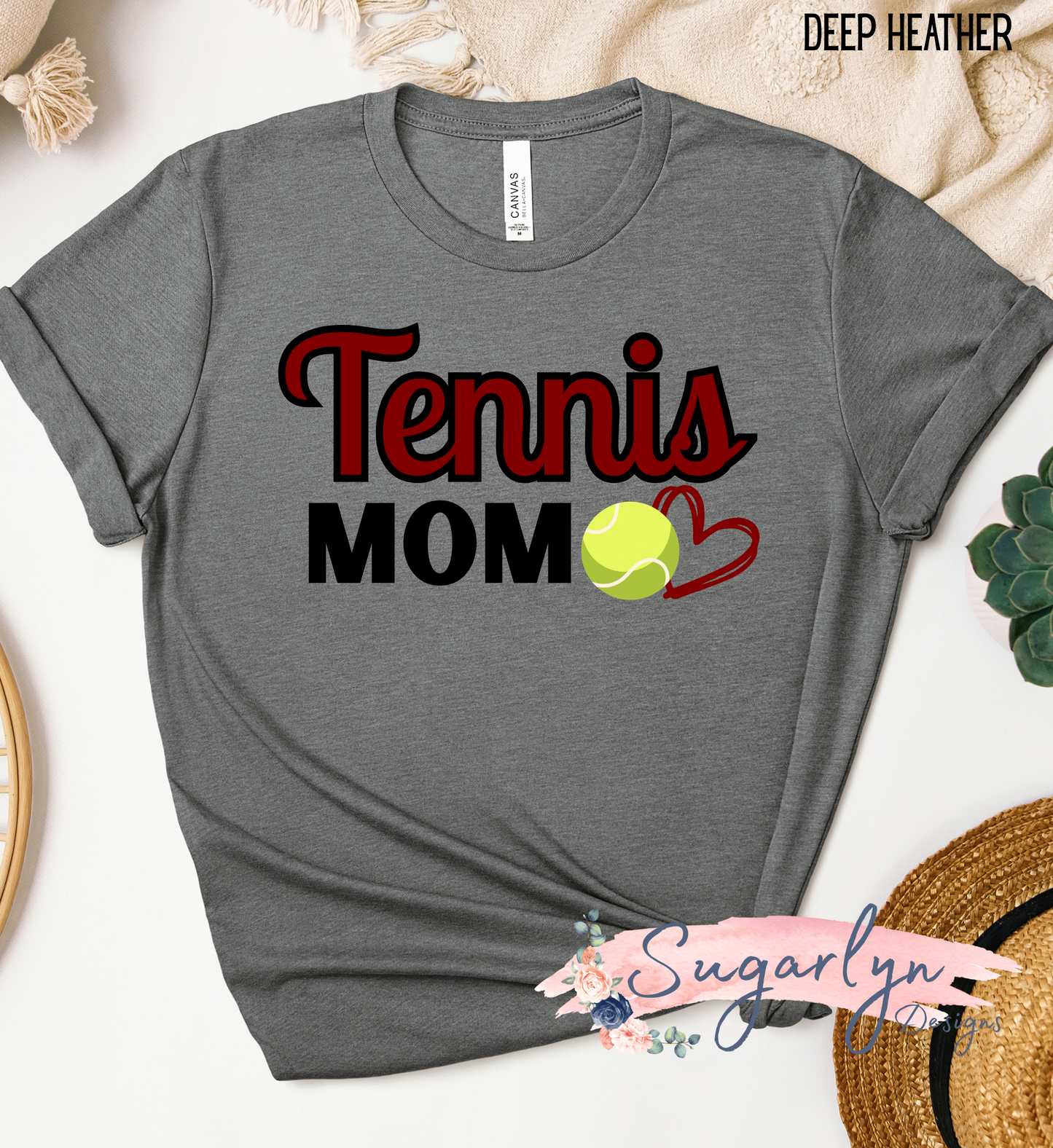 Tennis Mom - Maroon