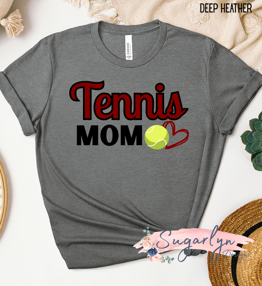 Tennis Mom - Maroon