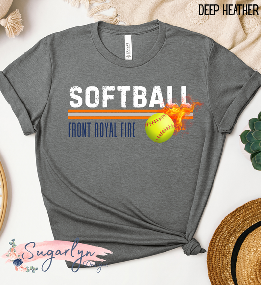 Front Royal Fire -- Distressed with Lines