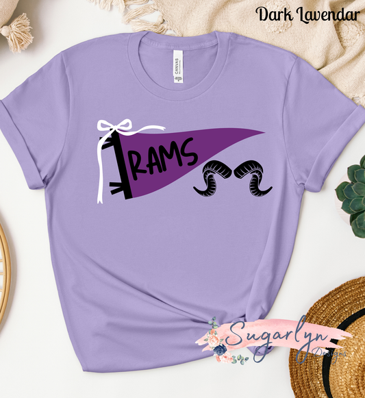 Strasburg Rams -- Rams Flag with Horns
